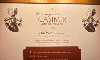 De ingang van de nieuwe escaperoom